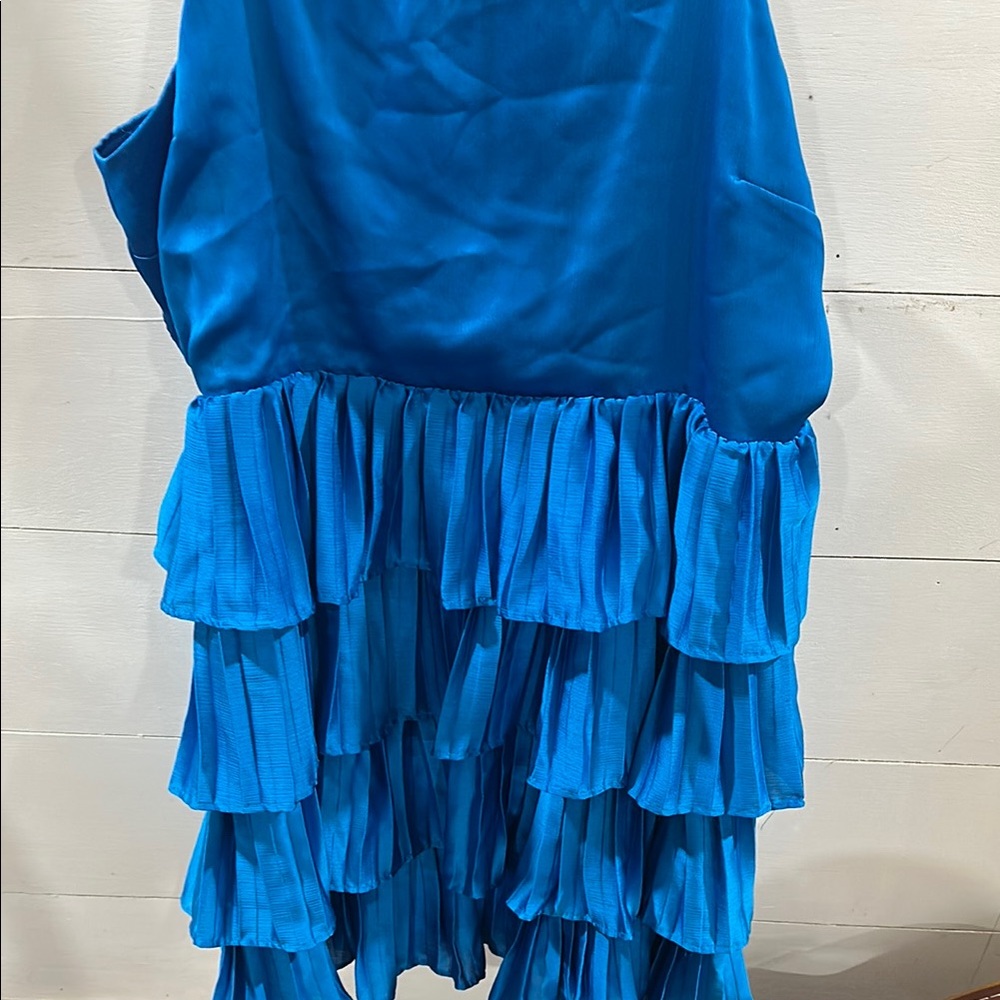 Blue Ruffled Dress